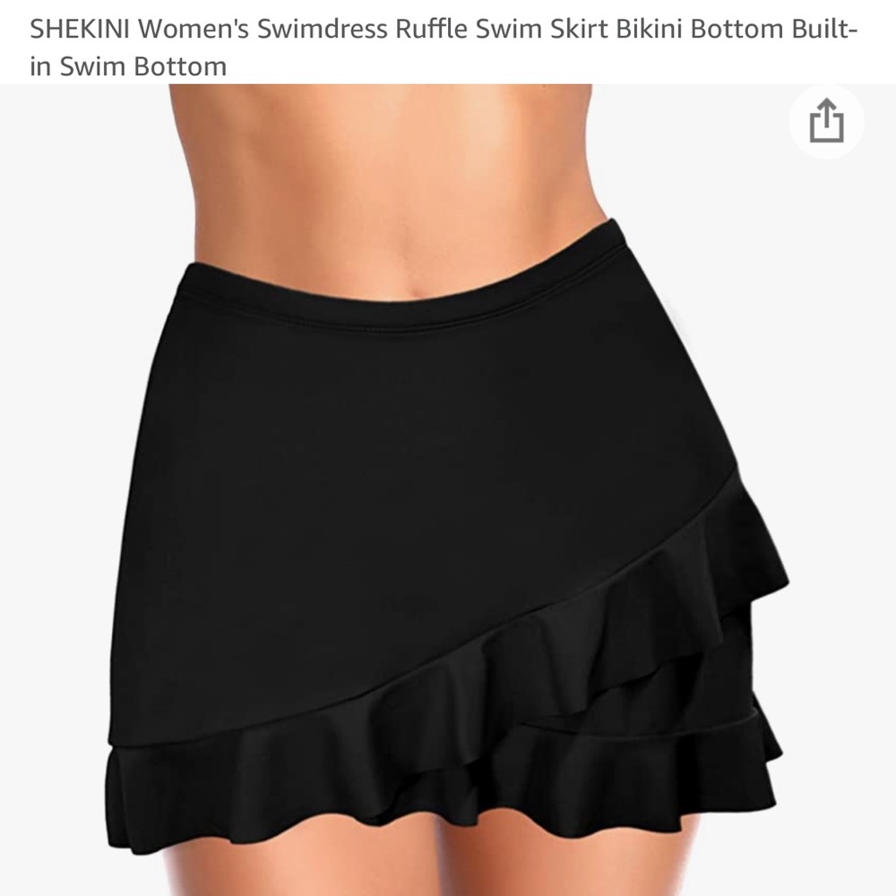 SHEKINI Ruffle Swim Skirt - Bathing Suit Bottom